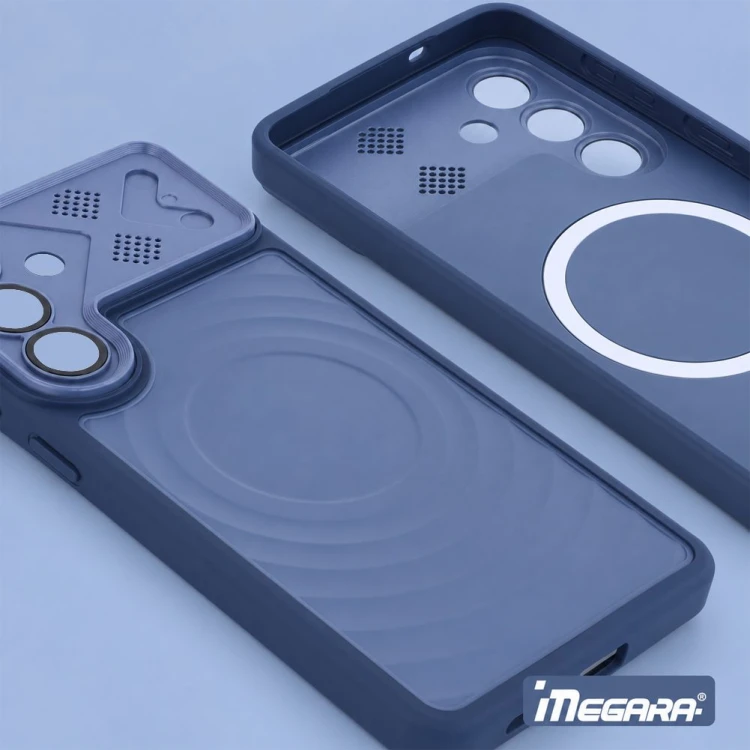 Plecki ochronne dla Samsung Galaxy S26 w kolorze niebieskim, w pełni kompatybilne z technologią MagSafe, o wadze zaledwie 38g