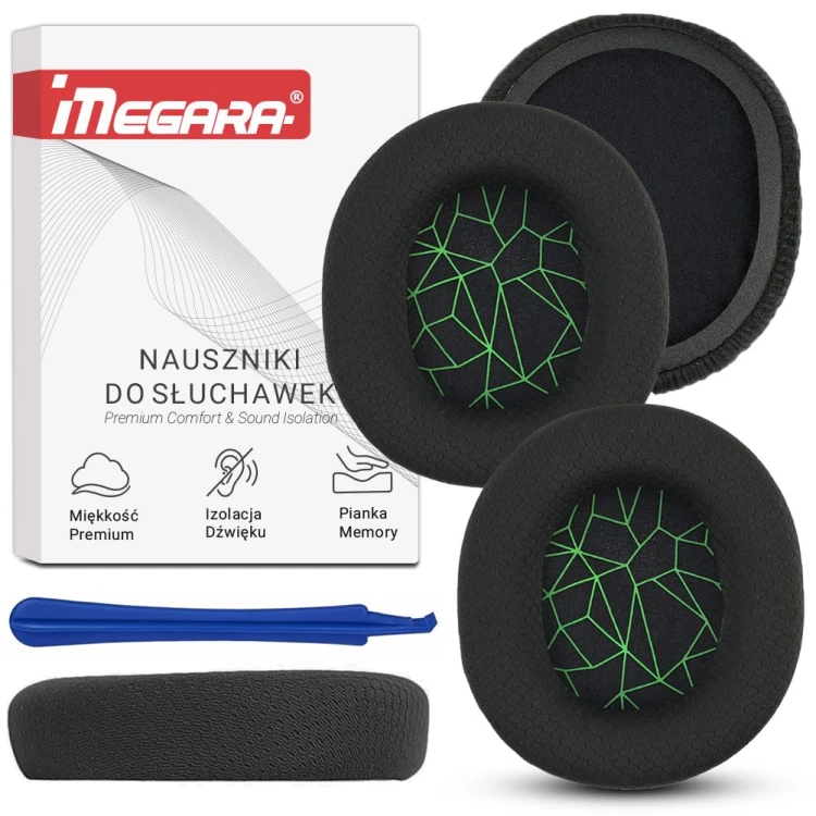 Miękkie nauszniki z pianki Memory do słuchawek SteelSeries Arctis 5, poprawiające izolację dźwięku i komfort noszenia