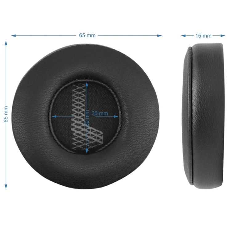 Detalne ujęcie nauszników JBL 400BT z pianką Memory Foam, podkreślające miękkość i izolację dźwięku