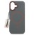 Etui Megara MagSafe do iPhone 17 szare, widok z przodu, idealnie dopasowane do telefonu Apple 6.3 cala, kompleksowa ochrona