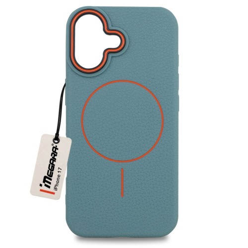 Zielone etui Megara MagSafe Case do Apple iPhone 17, widok z przodu, idealnie dopasowane pokrowce ochronne