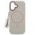 Etui do Apple iPhone 17 MagSafe Case w kolorze beżowym - widok z przodu, idealne dopasowanie do smartfona