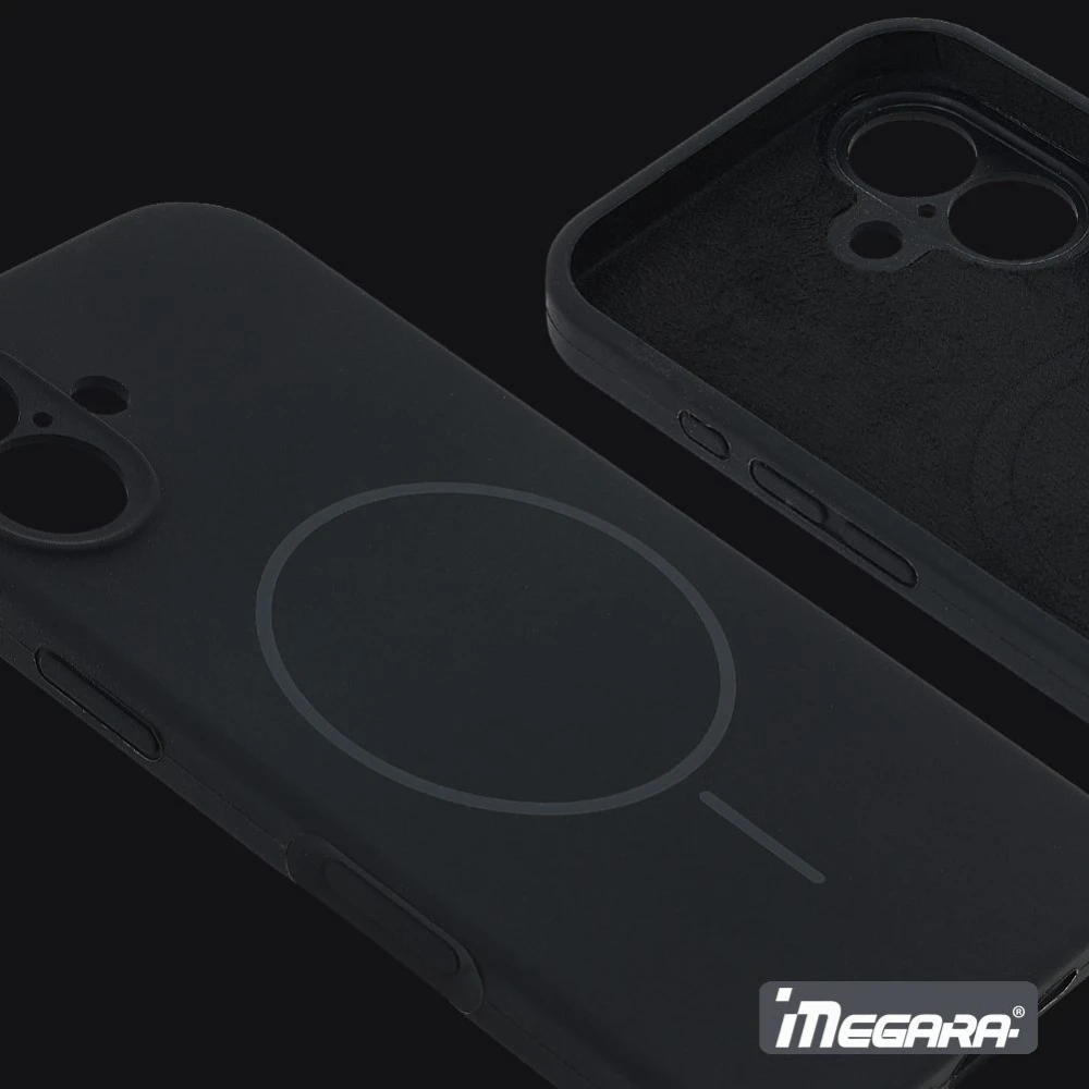 Futerał Megara do iPhone 17 z TPU i poliwęglanu, zintegrowana ochrona aparatu i kompatybilność z ładowaniem bezprzewodowym