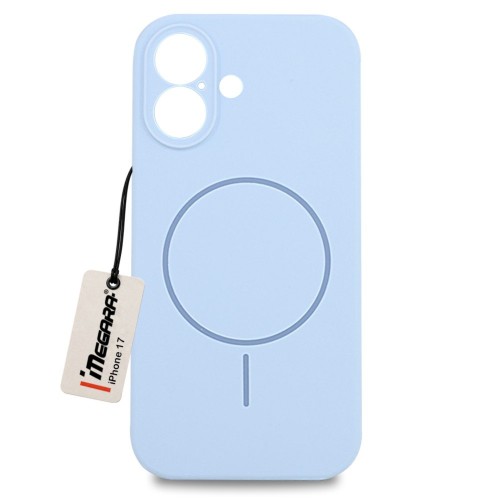 Niebieskie etui do Apple iPhone 17 MagSafe Case, widok z przodu, idealnie dopasowane plecki ochronne