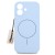Niebieskie etui do Apple iPhone 17 MagSafe Case, widok z przodu, idealnie dopasowane plecki ochronne