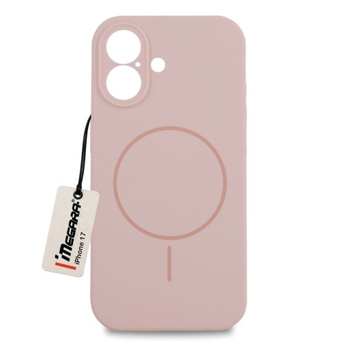 Etui do Apple iPhone 17 MagSafe Case w kolorze różowym, widok z przodu, idealne do codziennej ochrony
