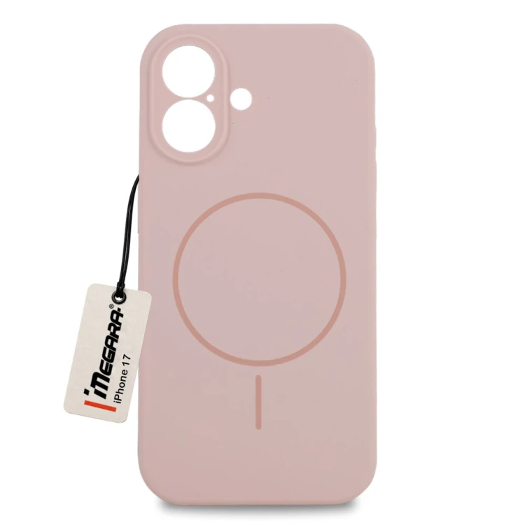 Etui do Apple iPhone 17 MagSafe Case w kolorze różowym, widok z przodu, idealne do codziennej ochrony