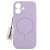 Fioletowe etui do Apple iPhone 17 MagSafe w widoku z przodu, prezentujące elegancki design i idealne dopasowanie