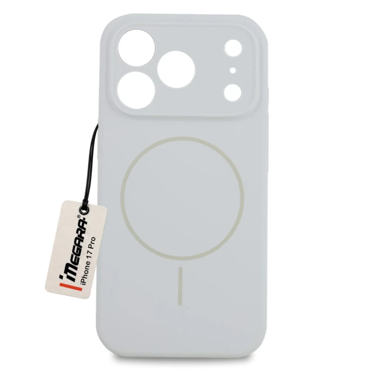 Białe etui do Apple iPhone 17 Pro MagSafe Case, widok z przodu, idealnie dopasowane plecki ochronne