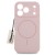 Etui do Apple iPhone 17 Pro MagSafe Case w kolorze różowym, widok z przodu. Idealnie dopasowany pokrowiec ochronny.