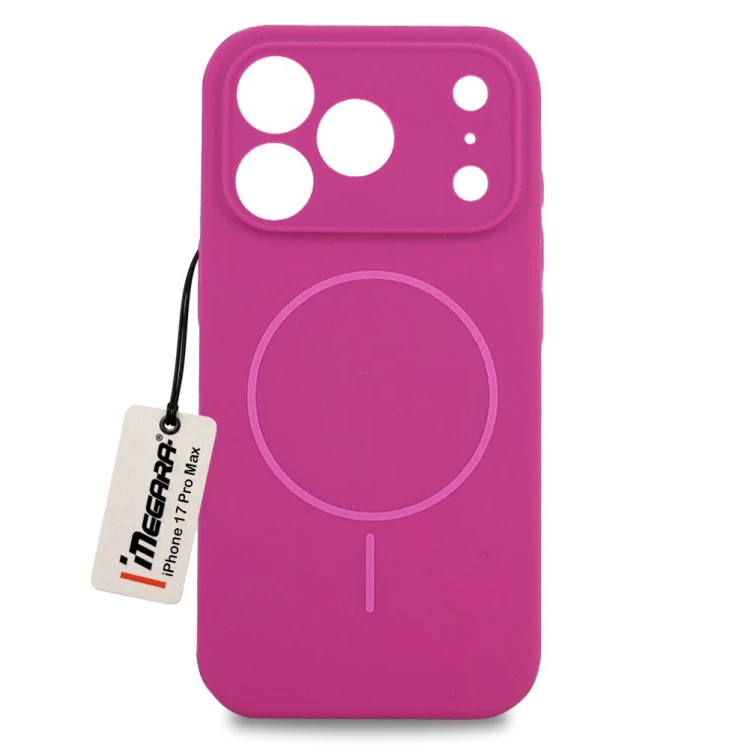 Różowe etui do Apple iPhone 17 Pro Max MagSafe Case, widok z przodu, idealne dopasowanie i ochrona smartfona