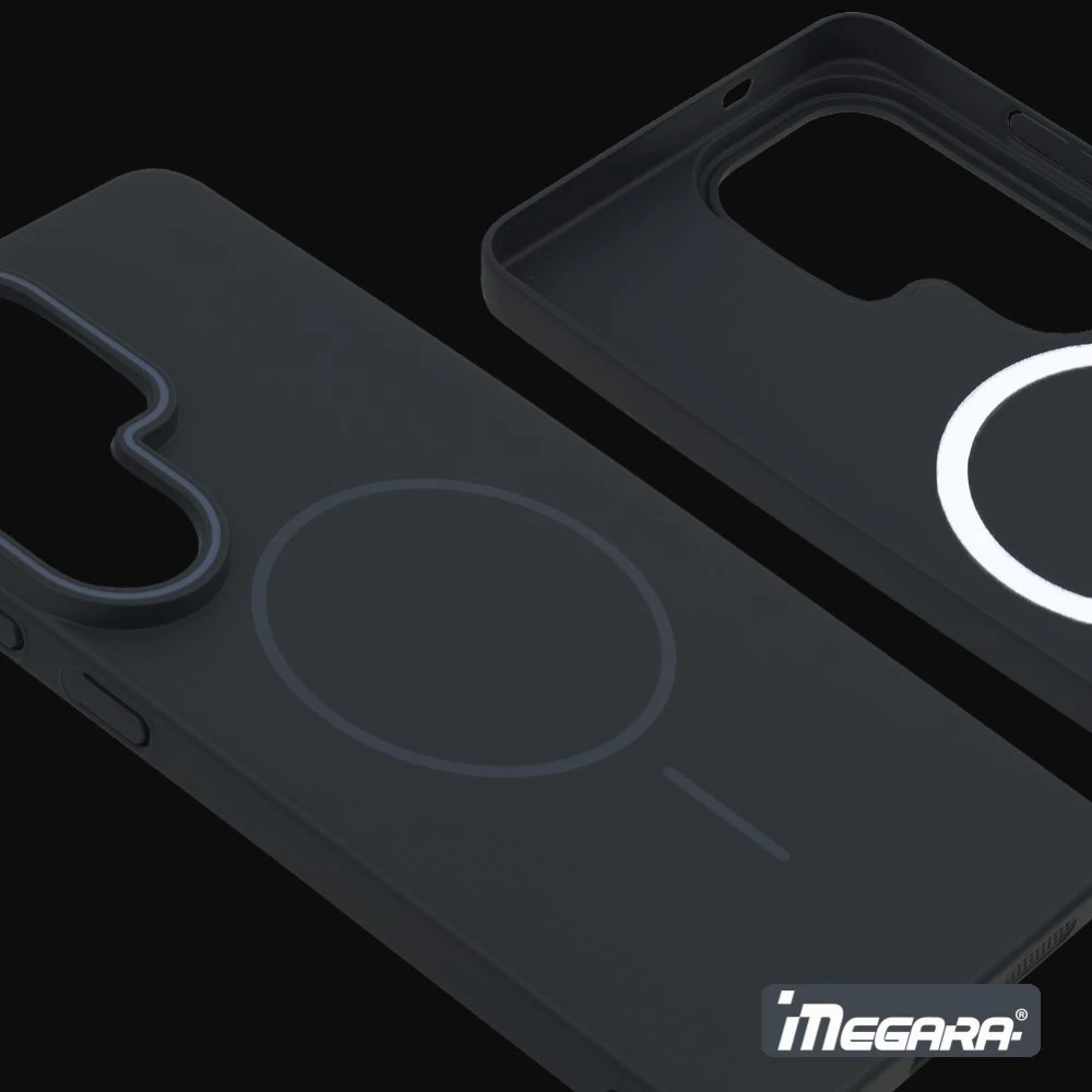 Etui Megara plecki do Samsung Galaxy S26 Ultra z pełną kompatybilnością z ładowaniem bezprzewodowym i akcesoriami MagSafe